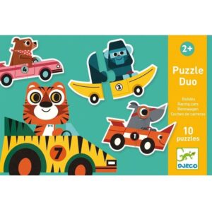 Djeco duo puzzel - race auto's