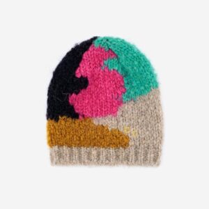 Bobo Choses beanie color stains.