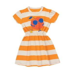 Tinycottons jurk leisure stripes cream & m