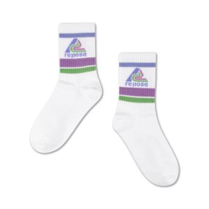 Repose AMS sporty sokken white logo