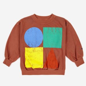 Bobo Choses sweater geometric color block
