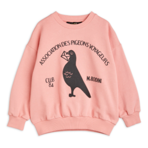 Mini Rodini sweater postduif pink