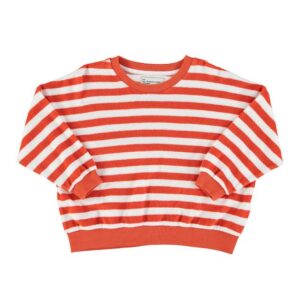 Piupiuchick unisex sweater red stripes