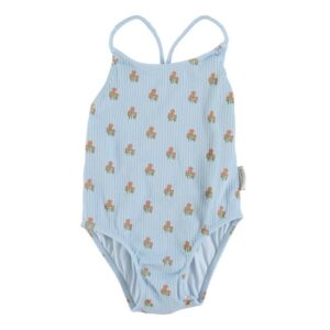 Piupiuchick zwempak light blue flowers all