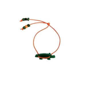 ByMelo armband krokodil oranje