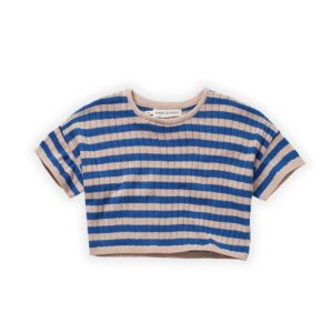 Sproet & Sprout cropped t-shirt knitted stripe