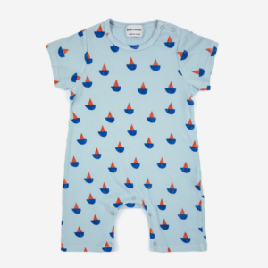Bobo Choses playsuit sail boat all over
