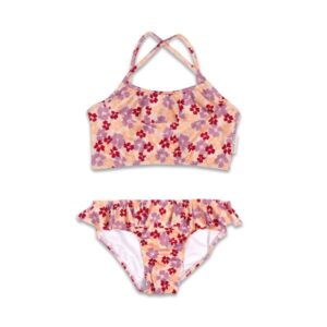 Petit Blush ruffle bikini wild flowers all