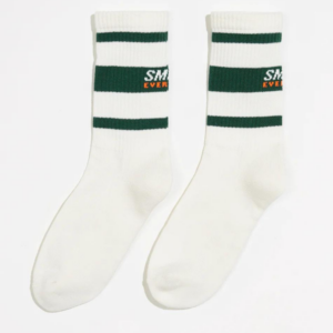Bellerose sokken ecru green stripe