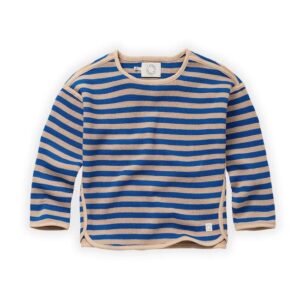 Sproet & Sprout sweater knitted stripes azzurra