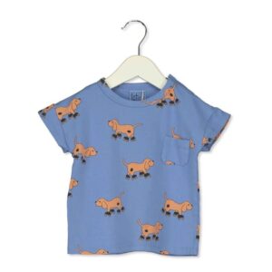 Lotiekids t-shirt baby dog blue