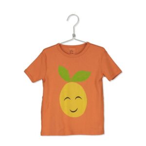 Lotiekids t-shirt big apple orange