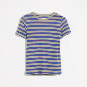 Bellerose t-shirt linnen spruce stripe