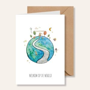 Juulz kaart welkom op de wereld
