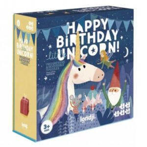 Londji 5 reversible puzzels Happy Birthday unicorn