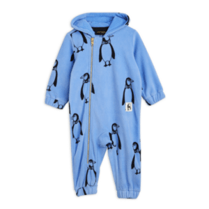 Mini Rodini onesie fleece penguin