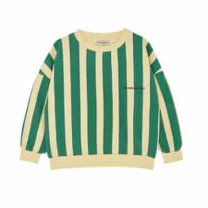 The Campamento oversized sweater green stripe