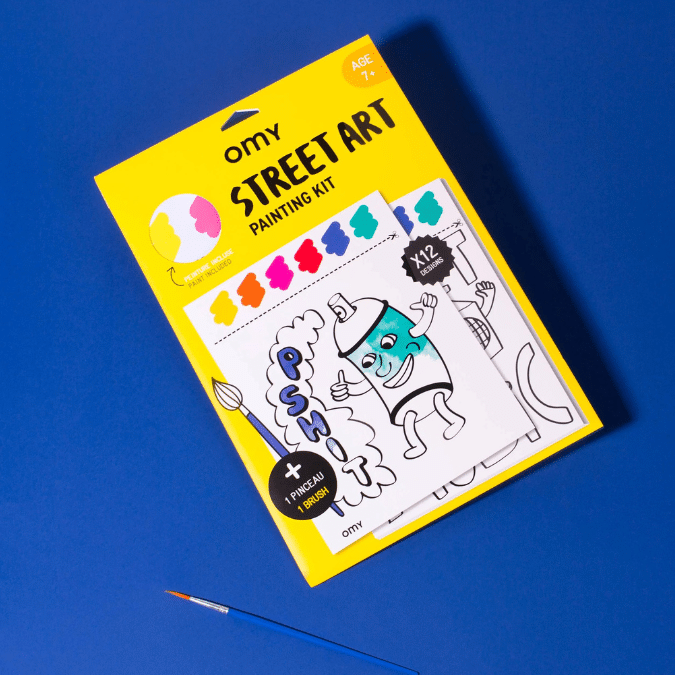 Omy maison painting kit Streetart Kind zo blij