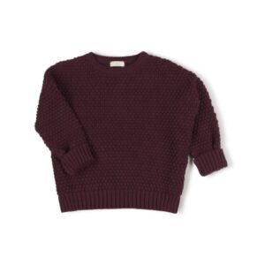 Nixnut sweater tur knit bordeaux