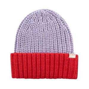 Tinycottons beanie color block lilac