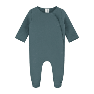 Gray Label newborn jumpsuit blue grey
