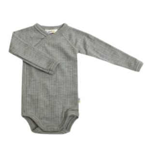 Joha wikkel romper wol grey melange