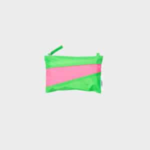 Susan Bijl pouch greenscreen & pink - maat S