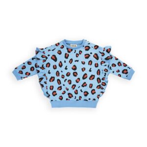 CarlijnQ sweater teddy ruffel leopard
