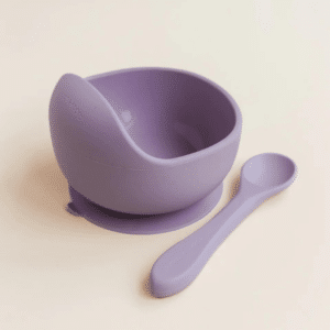 Speen en koord bowl + spoon set lavender