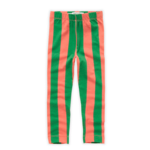 Sproet & Sprout legging stripe coral green