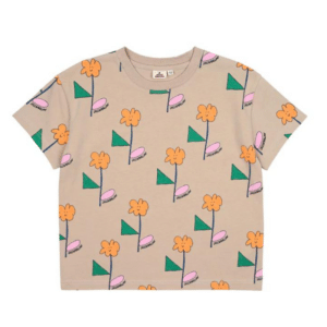 Jelly Mallow t-shirt orange flower