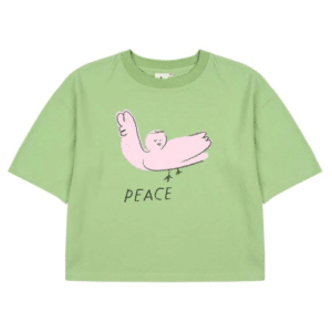 Jelly Mallow t-shirt peace green