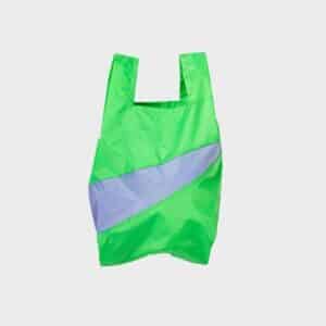 Susan Bijl shoppingbag green & treble mt M