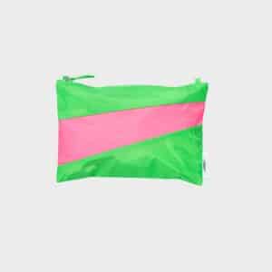 Susan Bijl pouch greenscreen & pink - maat M
