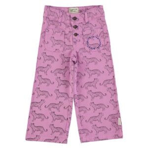 Piupiuchick flare trousers lavender tigers