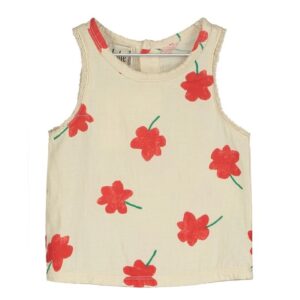 Lotiekids baby top poppies allover