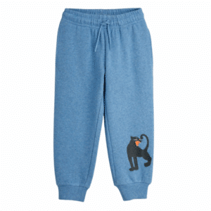 Mini Rodini sweatpants panther melange