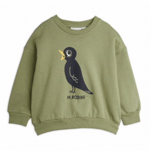 Mini Rodini sweatshirt blackbird green