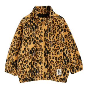 Mini Rodini leopard fleece jacket