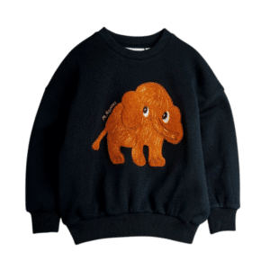 Mini Rodini sweater mammoet - zwart
