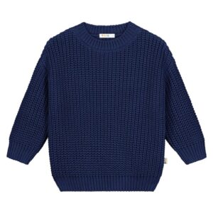 Yuki kidswear sweater chunky knitted - navy