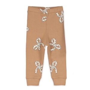 Lotiekids baby legging bows toasted