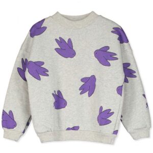 Lotiekids sweater birds grey