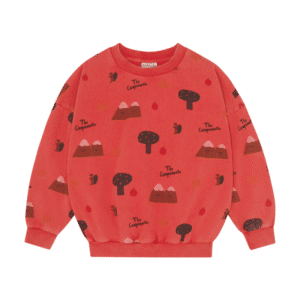 The Campamento sweater mountains - red